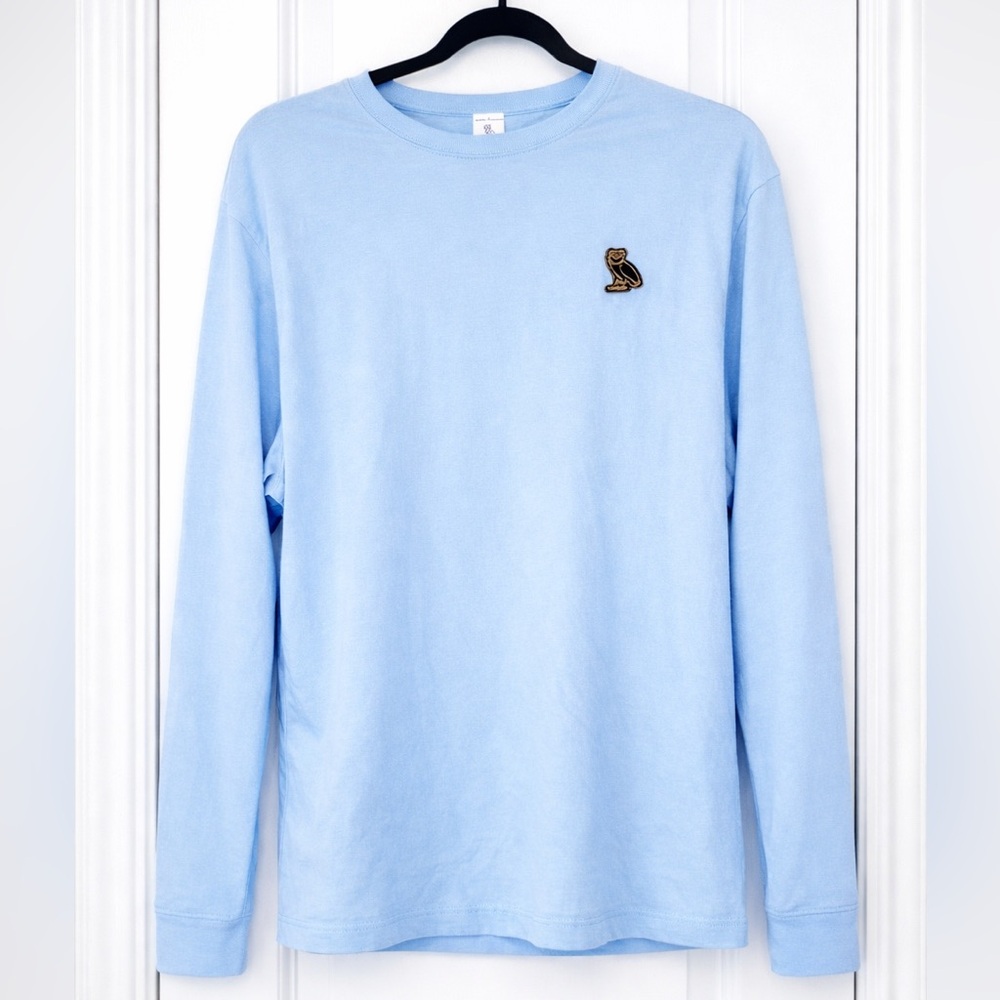 OVO Light Blue T-Shirt with Owl Logo